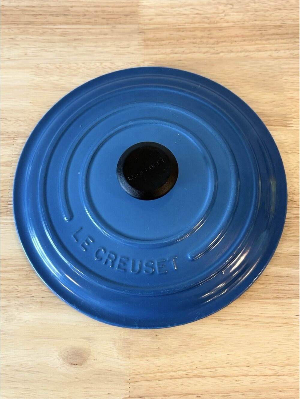 Le Creuset LID ONLY Matte Blue #22 - Made France for 3.5 quart Dutch Oven